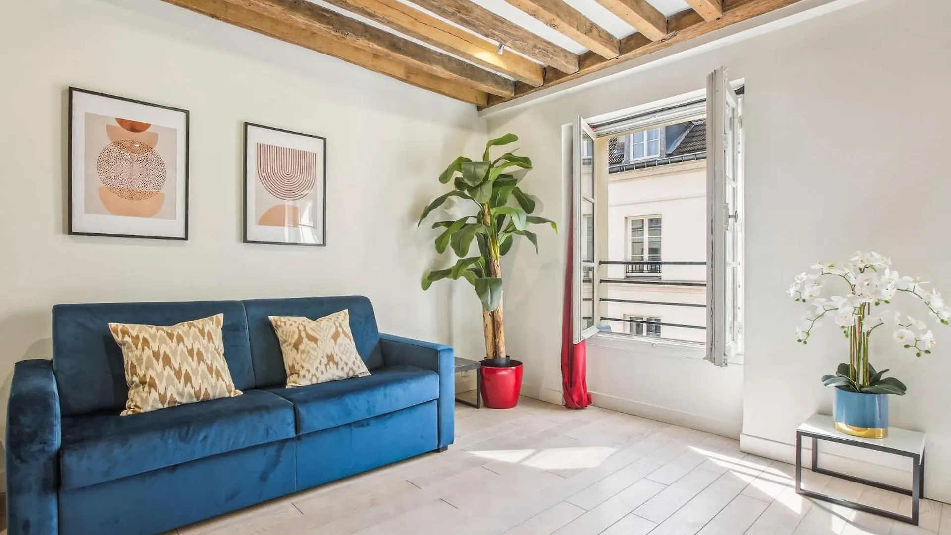 Lägenhet Spacious 1Br In The Heart Of Paris & Pompidou Frankrike